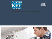 Tablet Screenshot of curtiskeyplumbing.com
